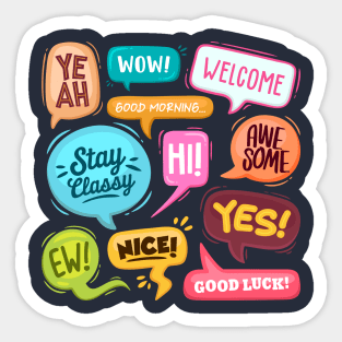 Positive Speech Sticker